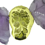 amethyst grill gold handcrafted clasp