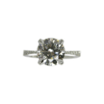 custom Diamond engagement ring hand-crafted by Frank Alexander Jewell
