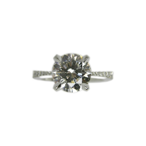 custom Diamond engagement ring hand-crafted by Frank Alexander Jewell