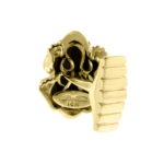 18k gold frog cuff links handcrafted nature